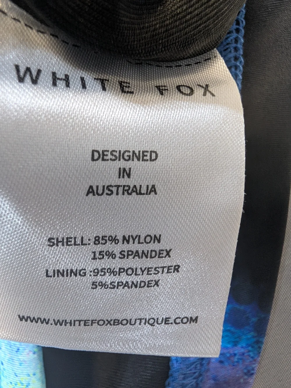 NWT White Fox Boutique Blue Milky Way Two-Piece Set Women's Size XS Stretch